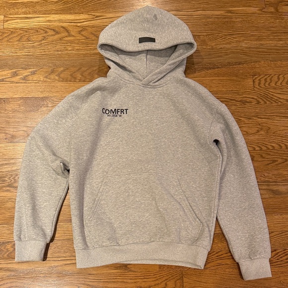 Comfort Unisex Coordinate Hoodie in Mist Size: S - Picture 3 of 4